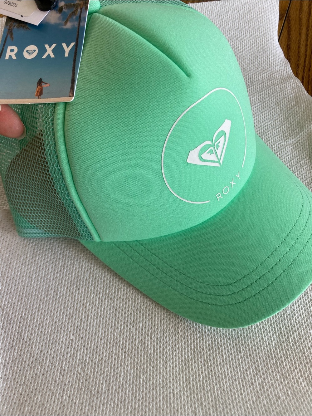 Roxy Mint Green Trucker Cap